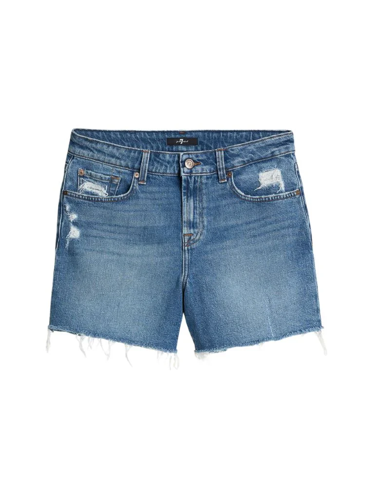 7 FOR ALL MANKIND- WOMEN'S MONROE DENIM SHORT - Image 4