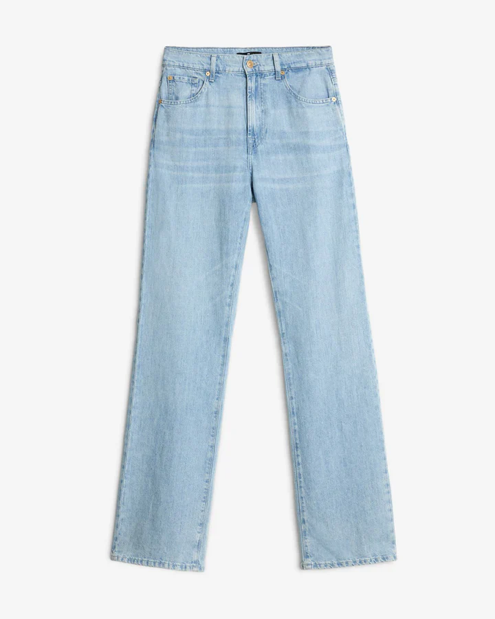 7 FOR ALL MANKIND- WOMEN'S INDIGO LINEN TESS TROUSER - Image 5