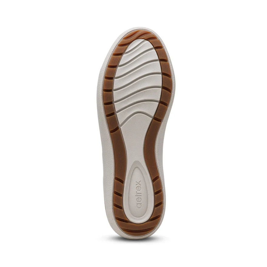 AETREX- WOMEN'S COURTNEY TAUPE LACE-UP SNEAKER - Image 6
