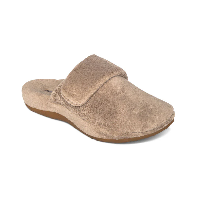 AETREX- WOMEN'S MANDY CLOSED TOE COFFEE SLIPPER - Image 2