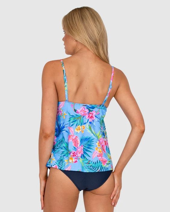 BAKU- WOMEN'S BERMUDA FLORAL SINGLET SWIM TOP - Image 3