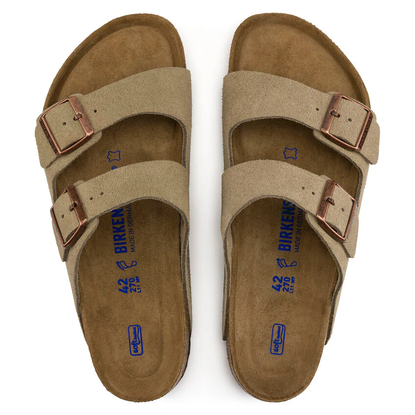 BIRKENSTOCK- ARIZONA SOFT FOOTBED SUEDE LEATHER SANDAL - Image 3