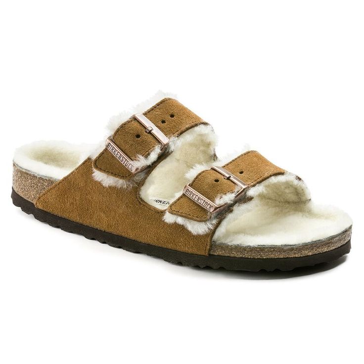 BIRKENSTOCK- ARIZONA SHEARLING SUEDE LEATHER SANDAL - Image 2