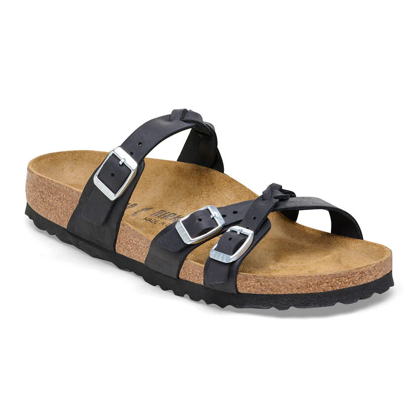 BIRKENSTOCK- FRANCA BRAIDED OILED LEATHER SANDAL - Image 2