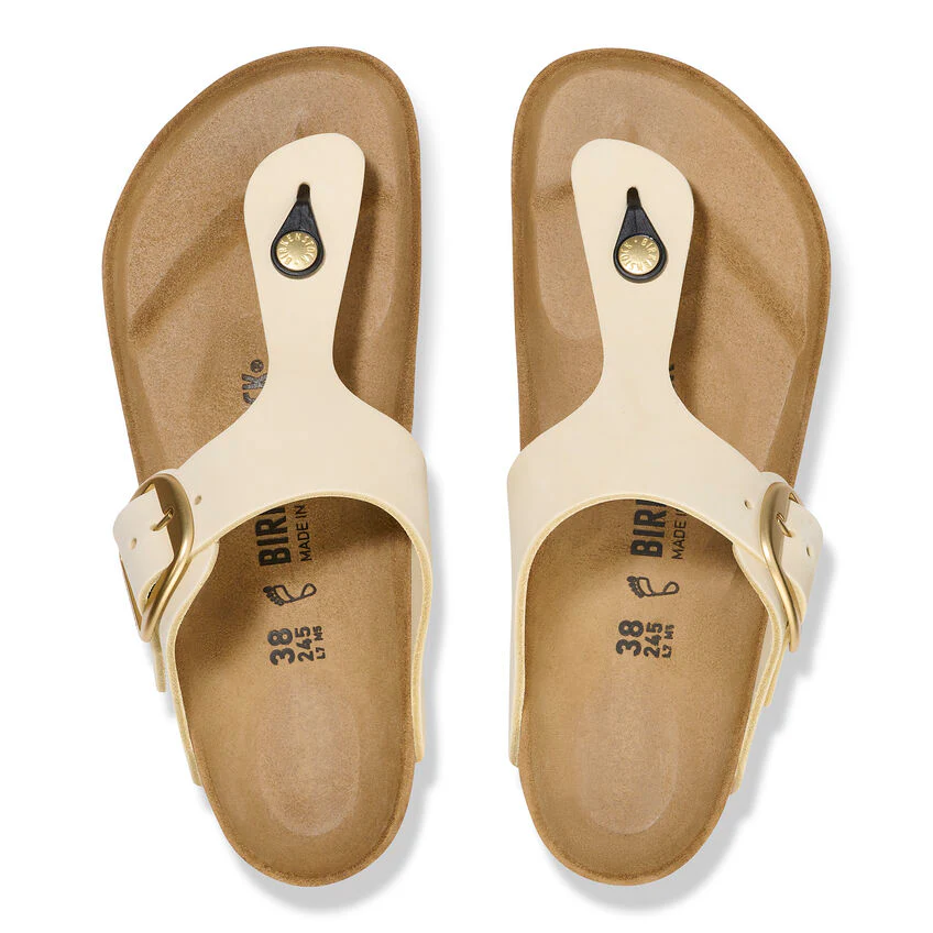 BIRKENSTOCK- GIZEH BIG BUCKLE NUBUCK LEATHER SANDAL - Image 4