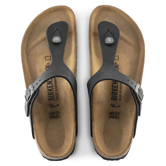 BIRKENSTOCK- GIZEH OILED LEATHER SANDAL - Image 3
