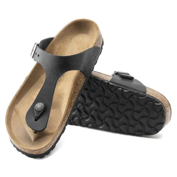 BIRKENSTOCK- GIZEH OILED LEATHER SANDAL - Image 4