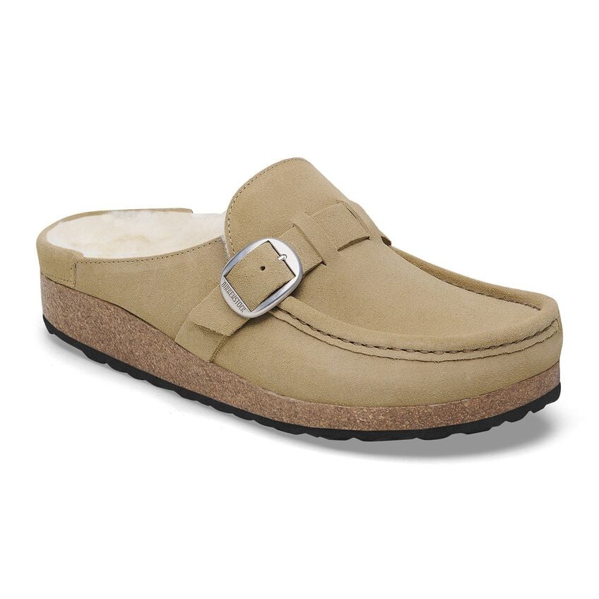 BIRKENSTOCK- BUCKLEY SHEARLING SUEDE LEATHER SHOE - Image 2