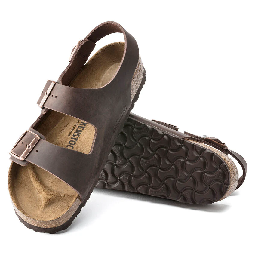BIRKENSTOCK- MILANO OILED LEATHER SANDAL - Image 4