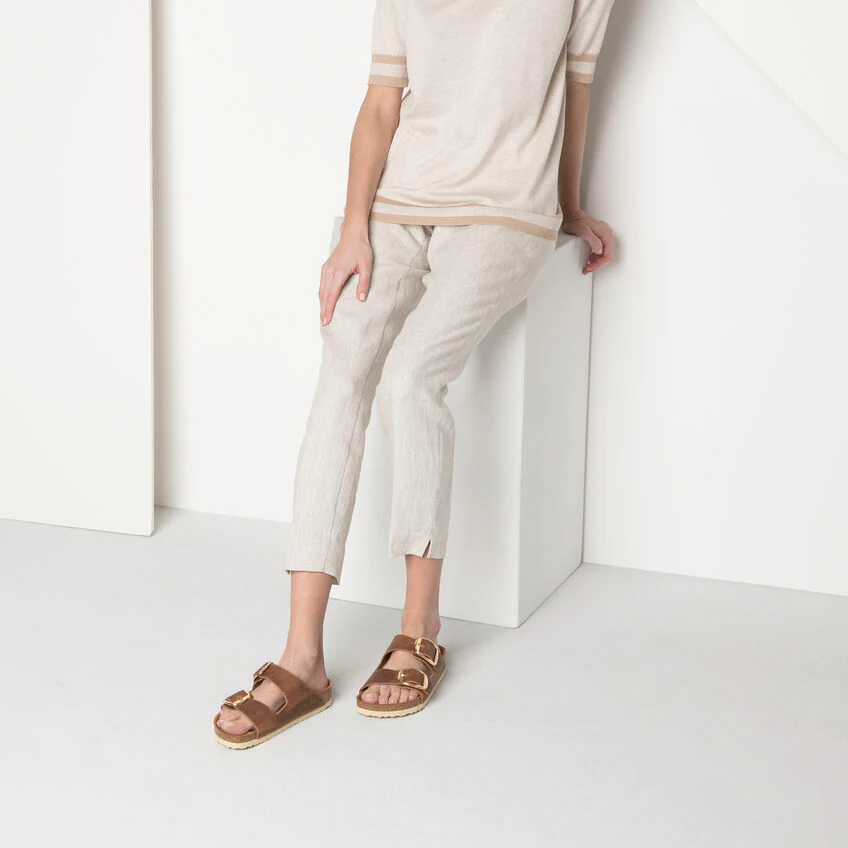 BIRKENSTOCK - ARIZONA BIG BUCKLE OILED LEATHER SANDAL - Image 5