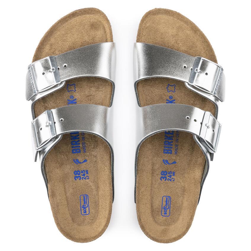 BIRKENSTOCK- ARIZONA SOFT FOOTBED LEATHER SANDAL - Image 3