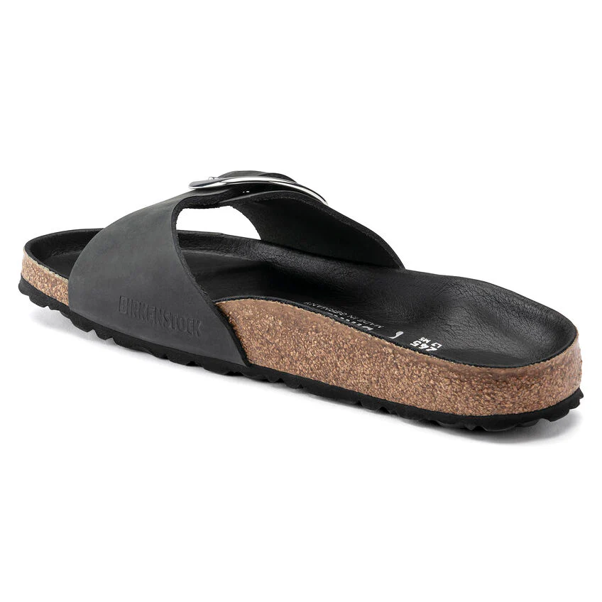 BIRKENSTOCK- MADRID BIG BUCKLE OILED LEATHER SANDAL - Image 5