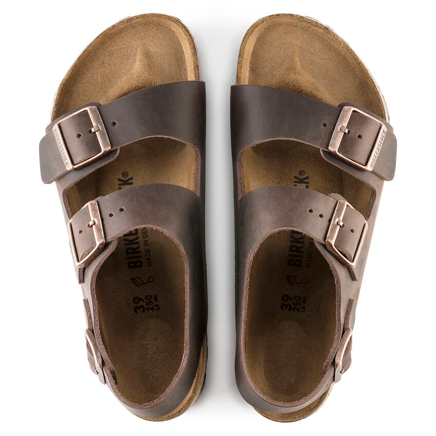 BIRKENSTOCK - MILANO OILED LEATHER SANDAL - Image 3