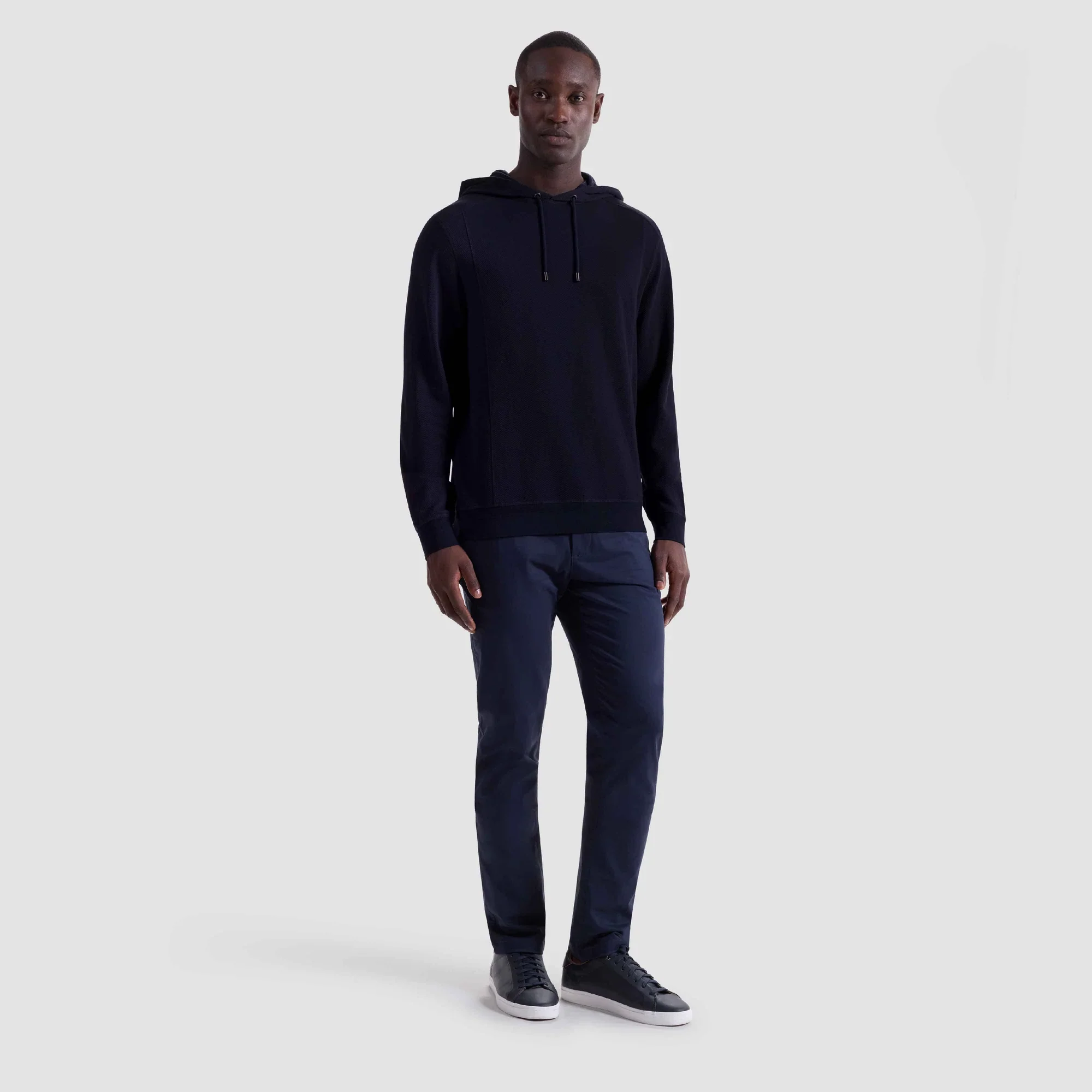 BUGATCHI- MEN'S PICQUE HOODIE PULLOVER - Image 4