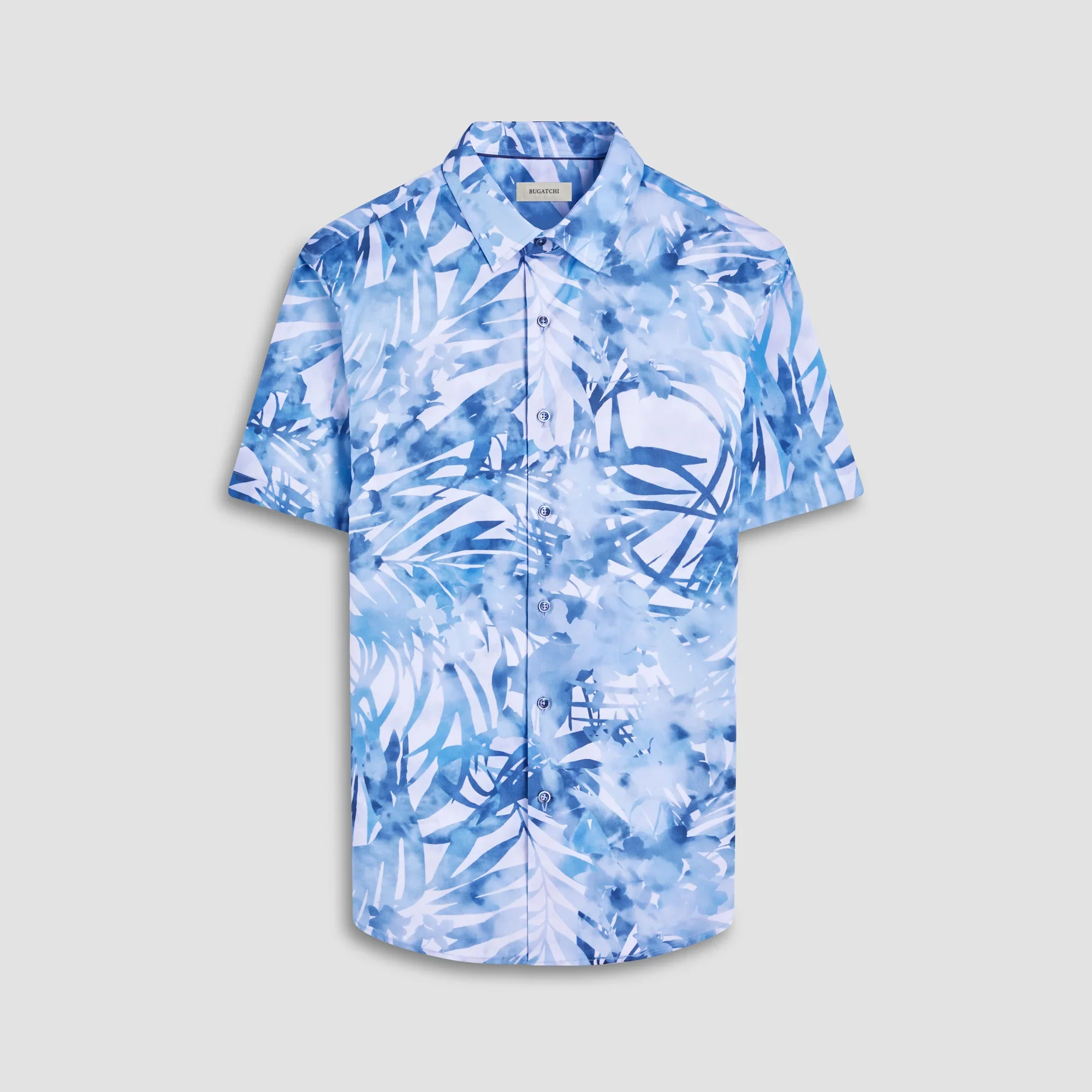 BUGATCHI- Men's Orson Floral Short-Sleeve Shirt - Image 5