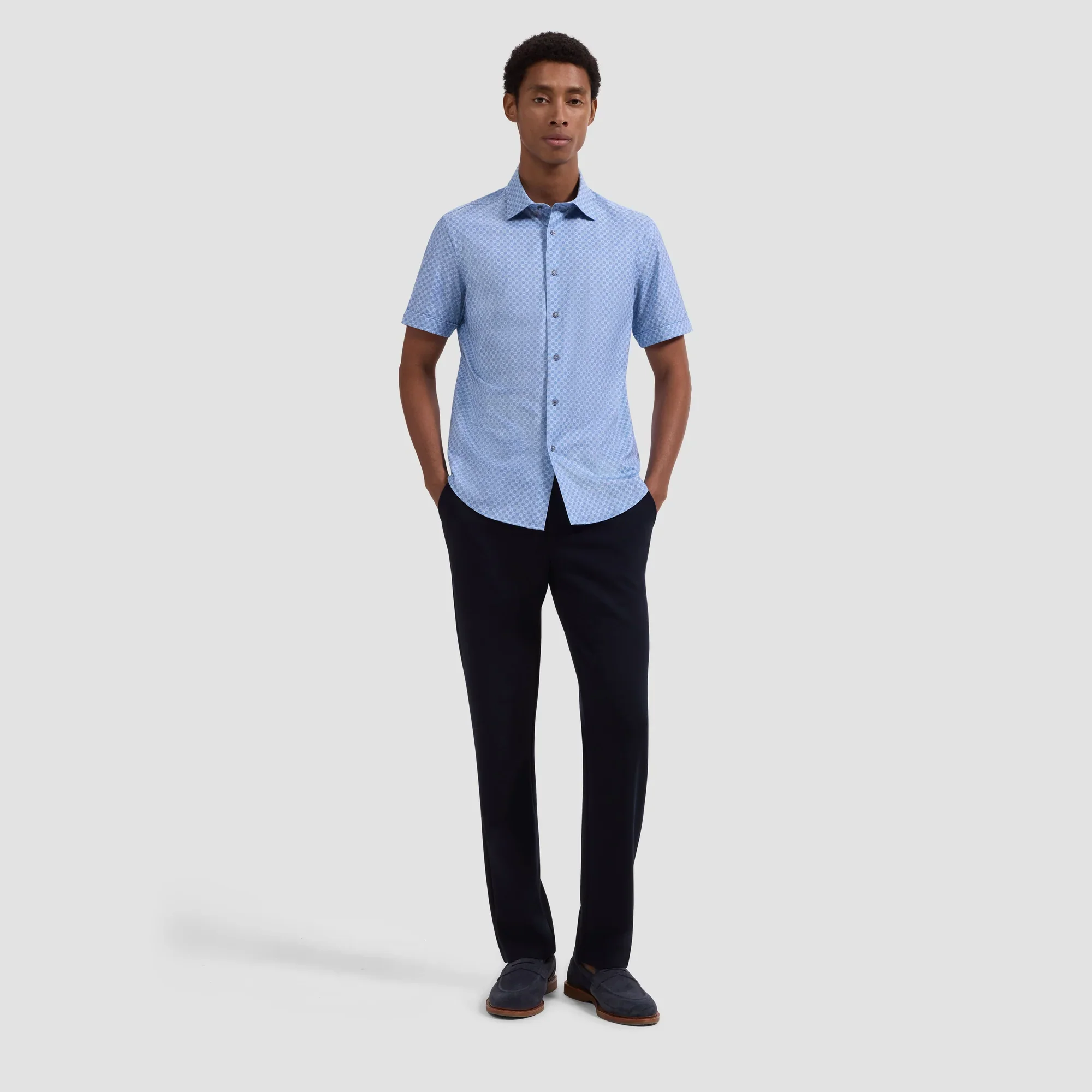 BUGATCHI - OOOHCOTTON MILES SS SHIRT JF9201F40 - Image 3