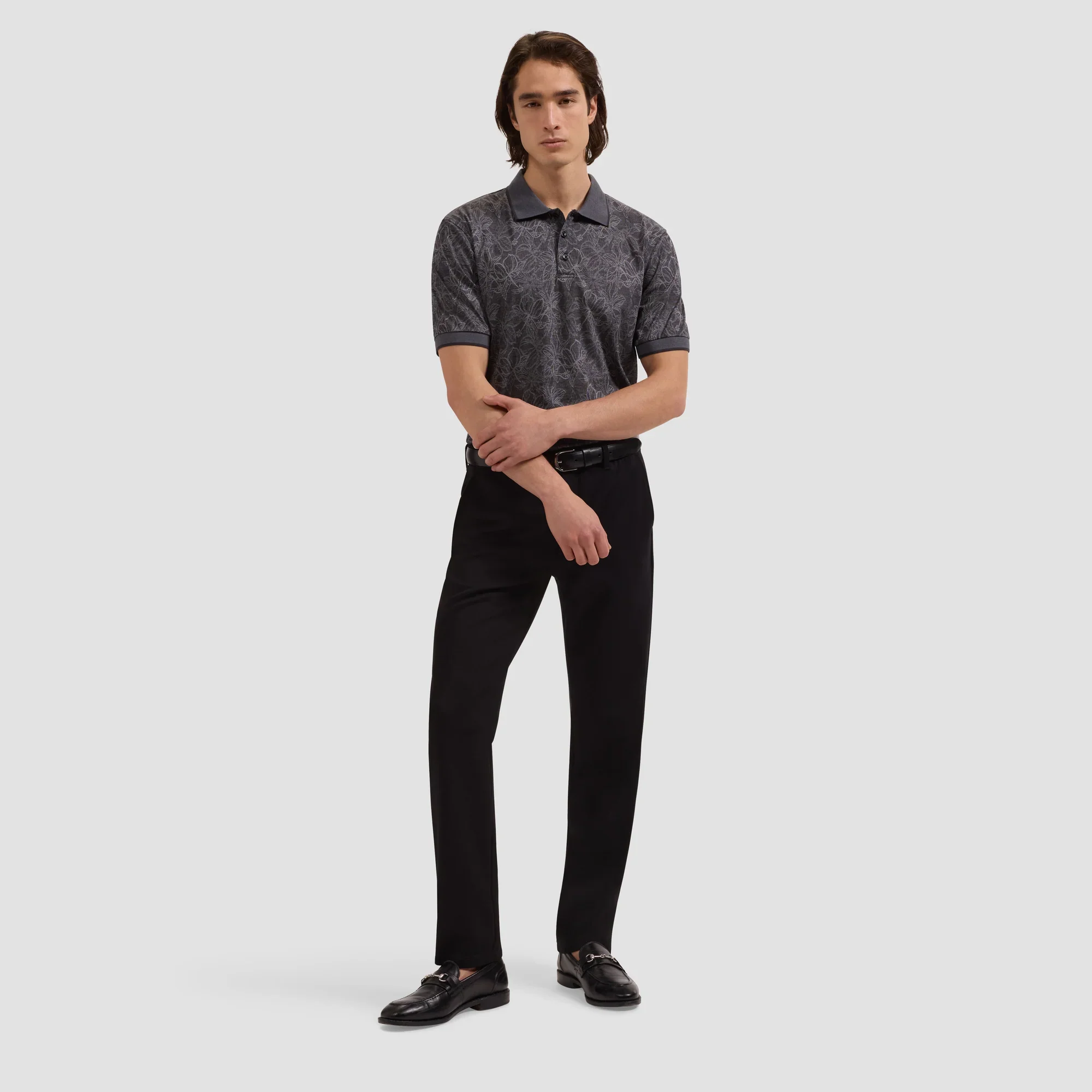 BUGATCHI - S/S THREE BUTTON POLO JF2007F17 - Image 5