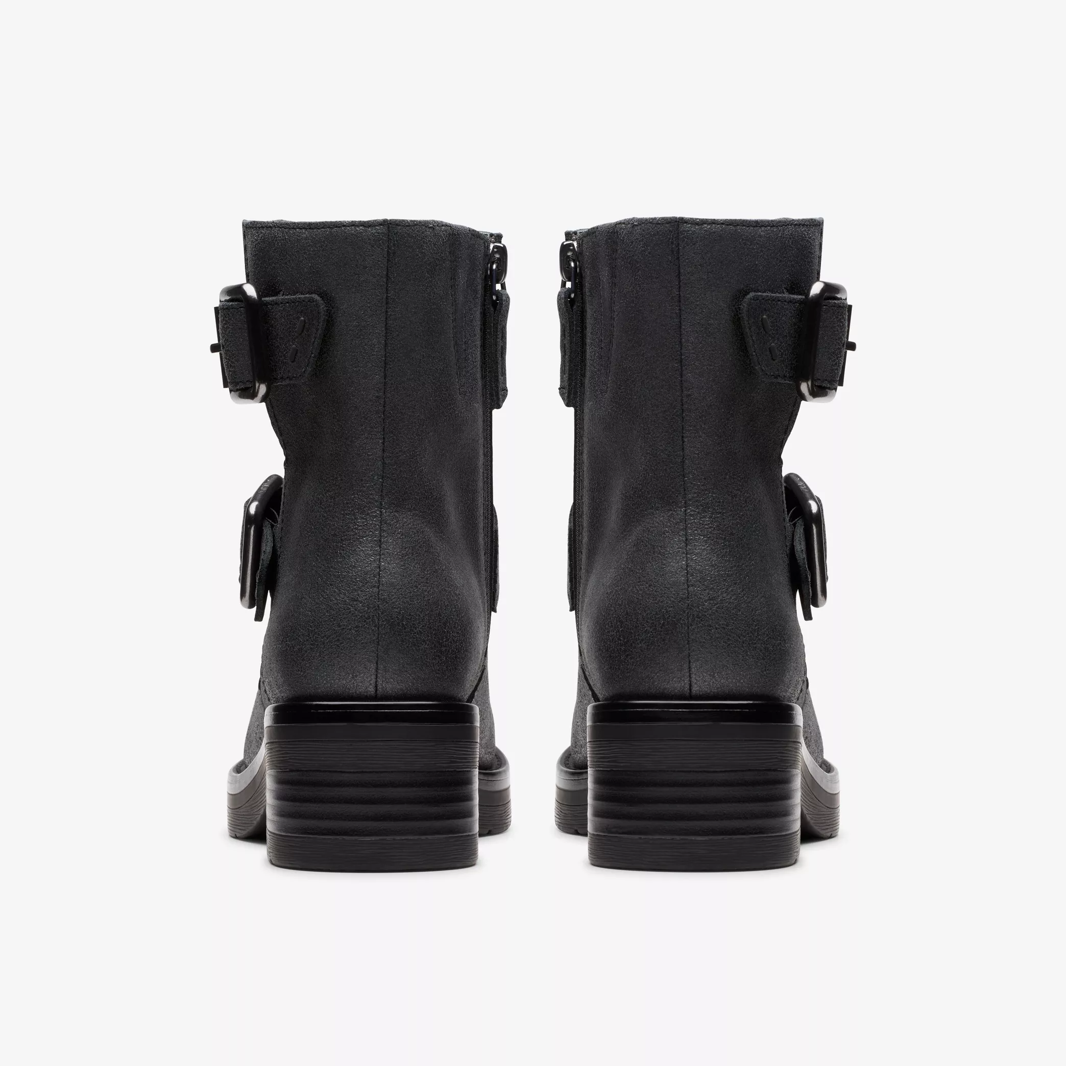 CLARKS- WOMEN'S REBELLE BUCKLE METALLIC BOOT - Image 4