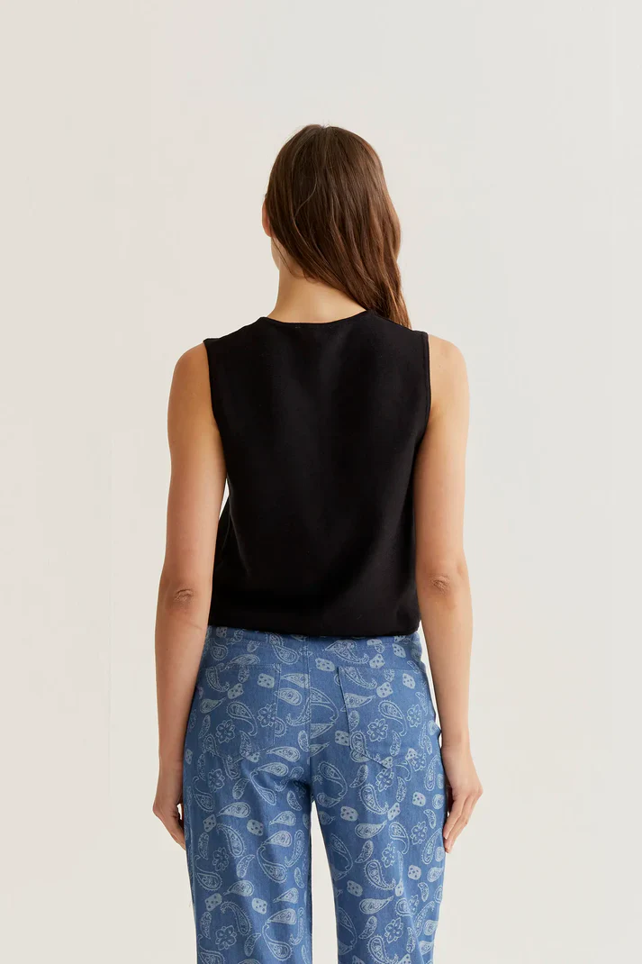 COMPANIA FANTASTICA - KNITTED VEST TOP - Image 4