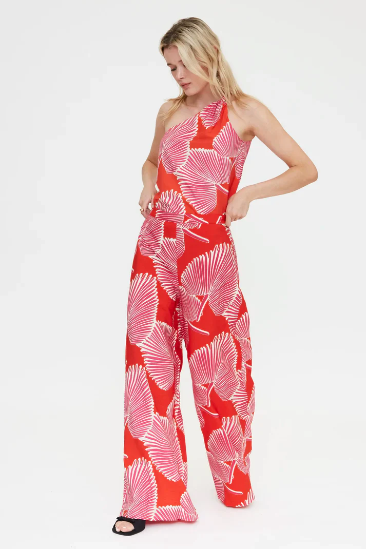COMPANIA FANTASTICA - PALM TREE PRINT TOP - Image 3