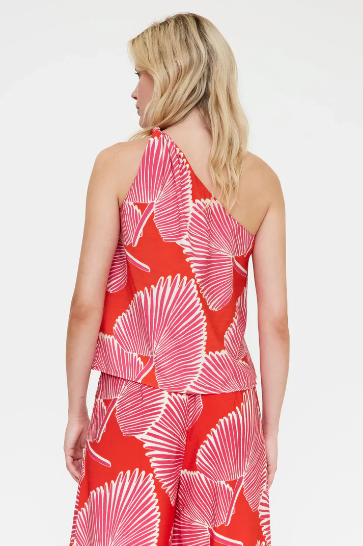 COMPANIA FANTASTICA - PALM TREE PRINT TOP - Image 4