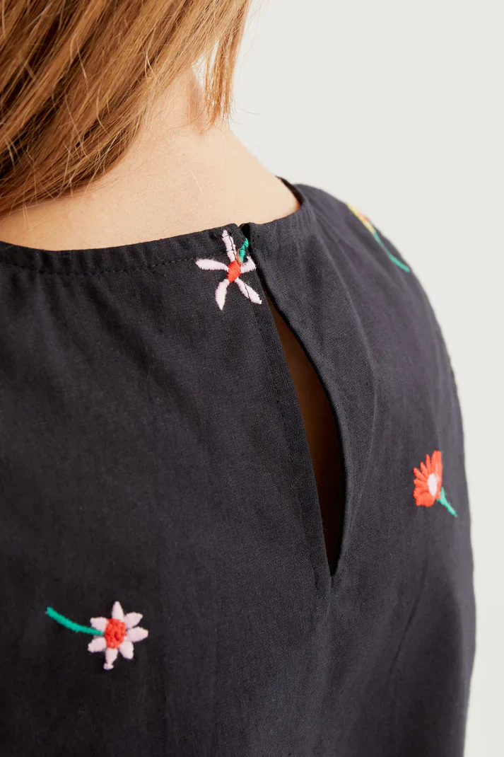 COMPANIA FANTASTICA - TOP WITH GARDEN FLOWERS - Image 4