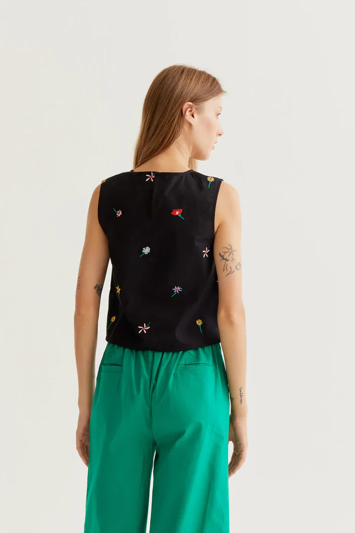 COMPANIA FANTASTICA - TOP WITH GARDEN FLOWERS - Image 5