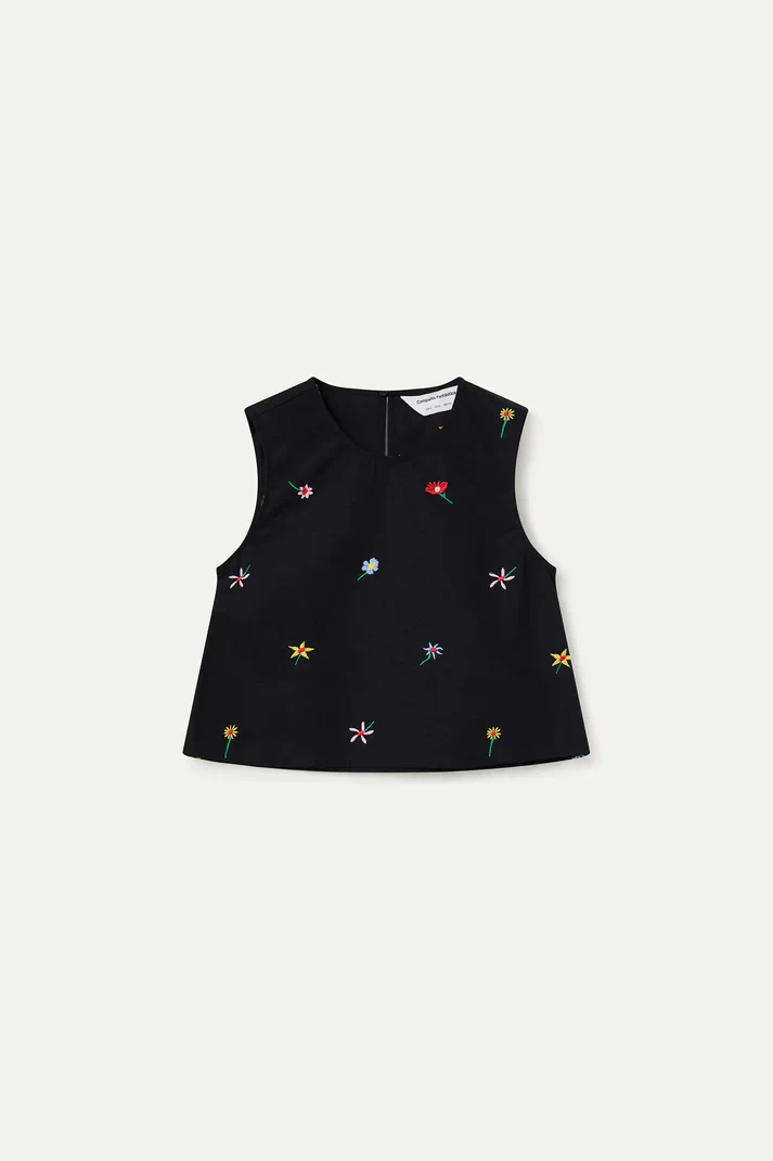 COMPANIA FANTASTICA - TOP WITH GARDEN FLOWERS - Image 6