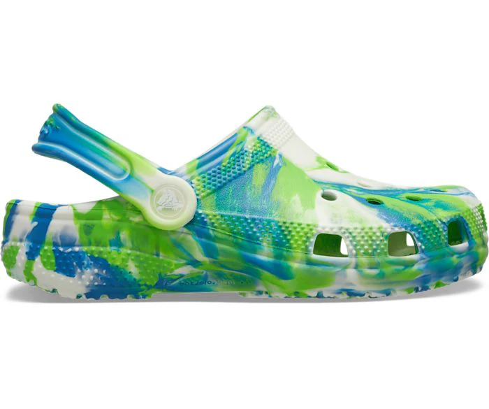 CROCS-KIDS CLASSIC GLOW-IN-THE-DARK MARBLED CLOG - Image 4