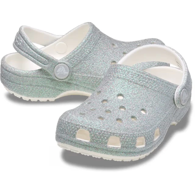 CROCS- LITTLE KIDS CLASSIC IRIDESCENT GLITTER CLOG - Image 2