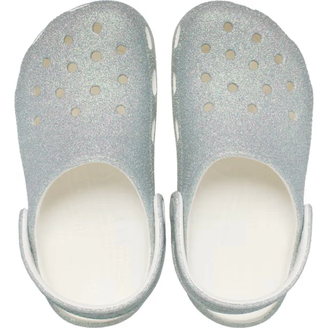 CROCS- LITTLE KIDS CLASSIC IRIDESCENT GLITTER CLOG - Image 3