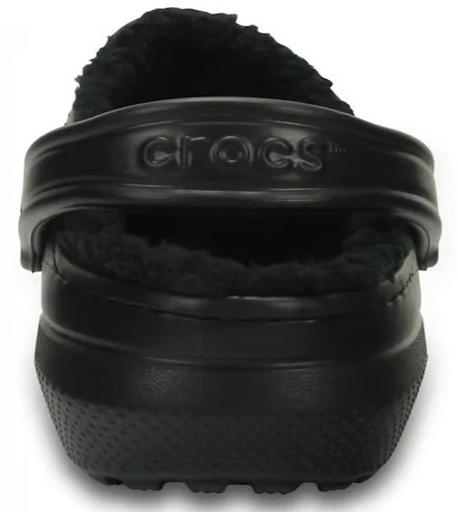 CROCS- MEN'S CLASSIC LINED CLOG BLACK - Image 4
