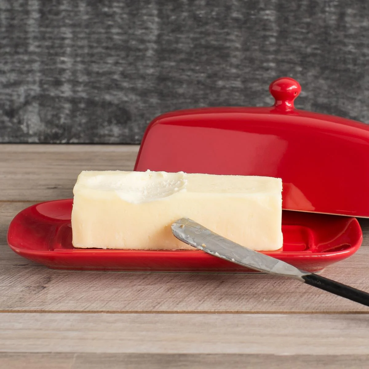 DANICA- Rectangular Butter Dish Red - Image 5