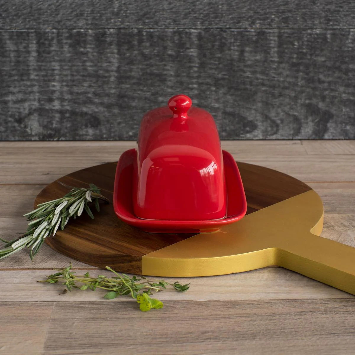 DANICA- Rectangular Butter Dish Red - Image 6