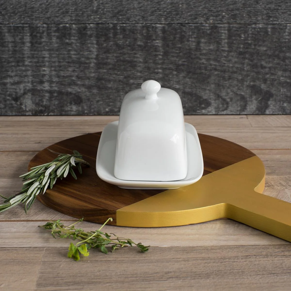 DANICA- Rectangular Butter Dish White - Image 6