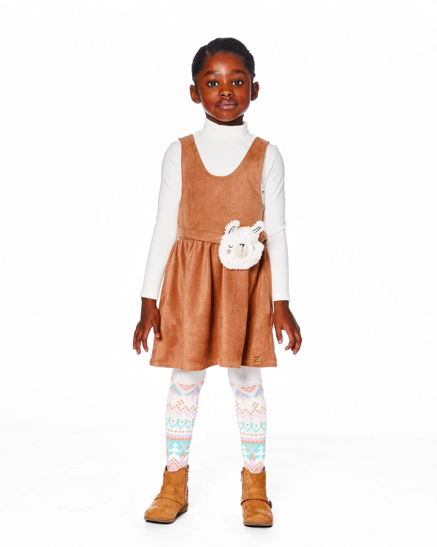DEUX PAR DEUX - Kids Ribbed Mock Neck Sweater #H20YG71 - Image 3