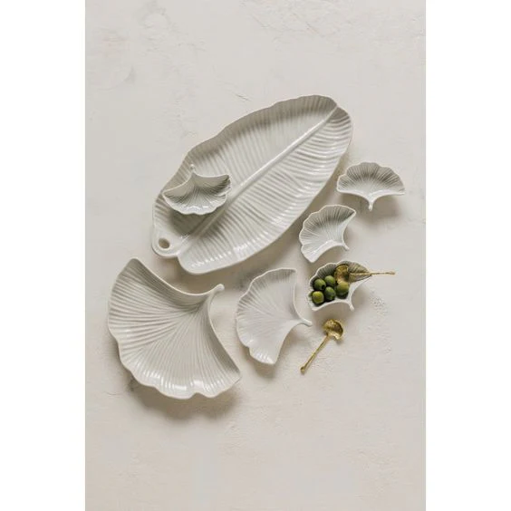 DANICA- 15" LEAFLET SERVING PLATTER - Image 3