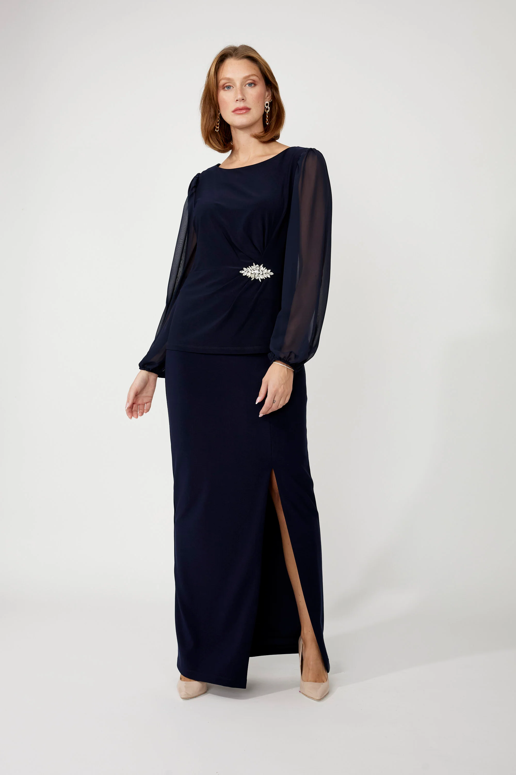 FRANK LYMAN- Women's Elegant Boat Neck Pullover Top - Image 4