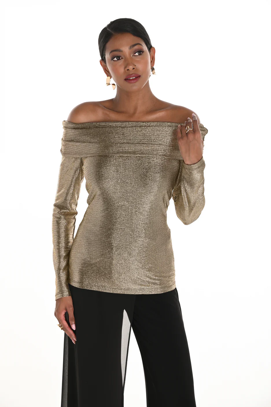 FRANK LYMAN - WOMEN'S 259242 KNIT TOP - Image 2