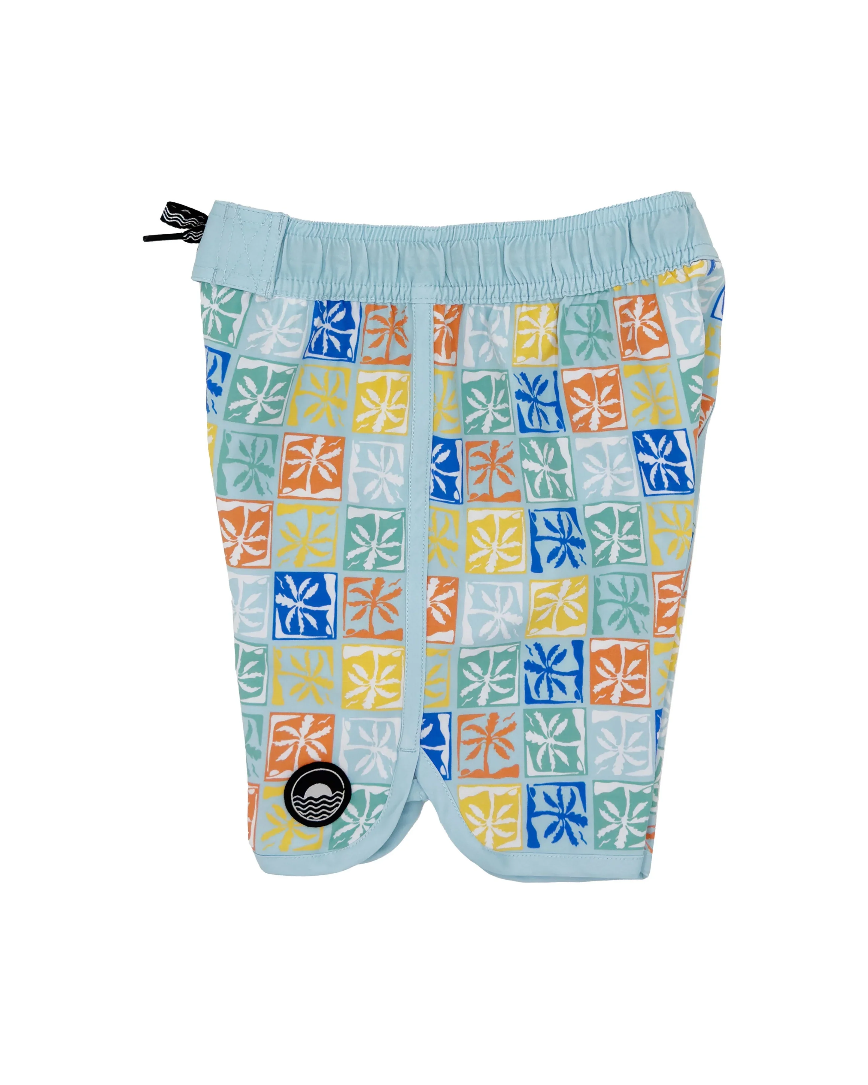 FEATHER 4 ARROW - KIDS PALM CHECK BOARDSHORT - Image 3