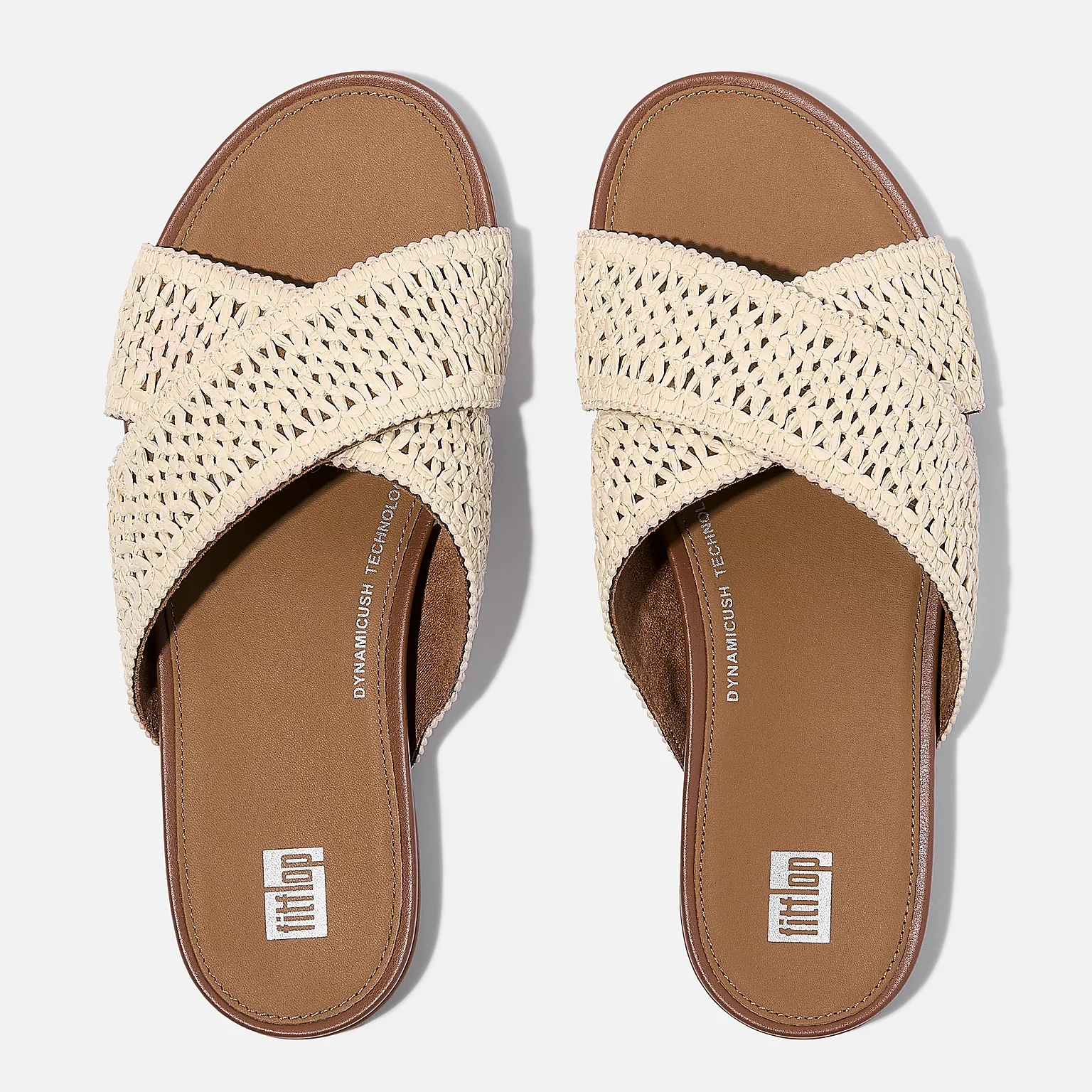 FITFLOP- WOMEN'S GRACIES WOVEN CROSS SLIDE SANDAL - Image 3