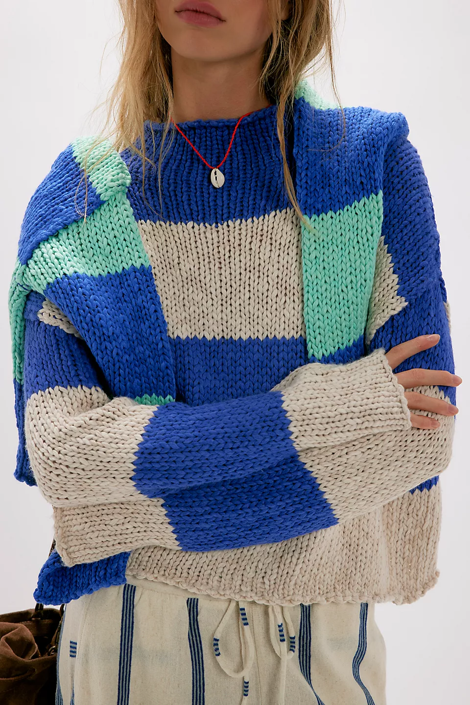 FREE PEOPLE - OPAL RUGBY STRIPED SWEATER - Image 5