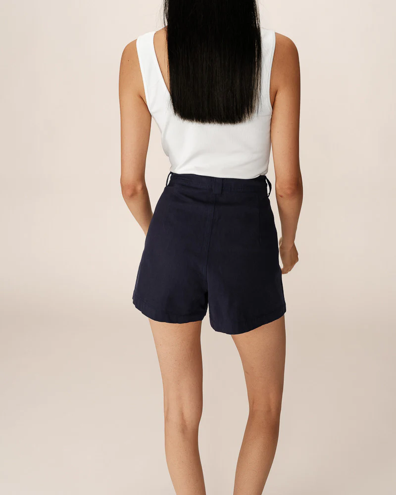 GRACE & MILA- WOMEN'S PINO SHORT (Ecru & Navy) - Image 9