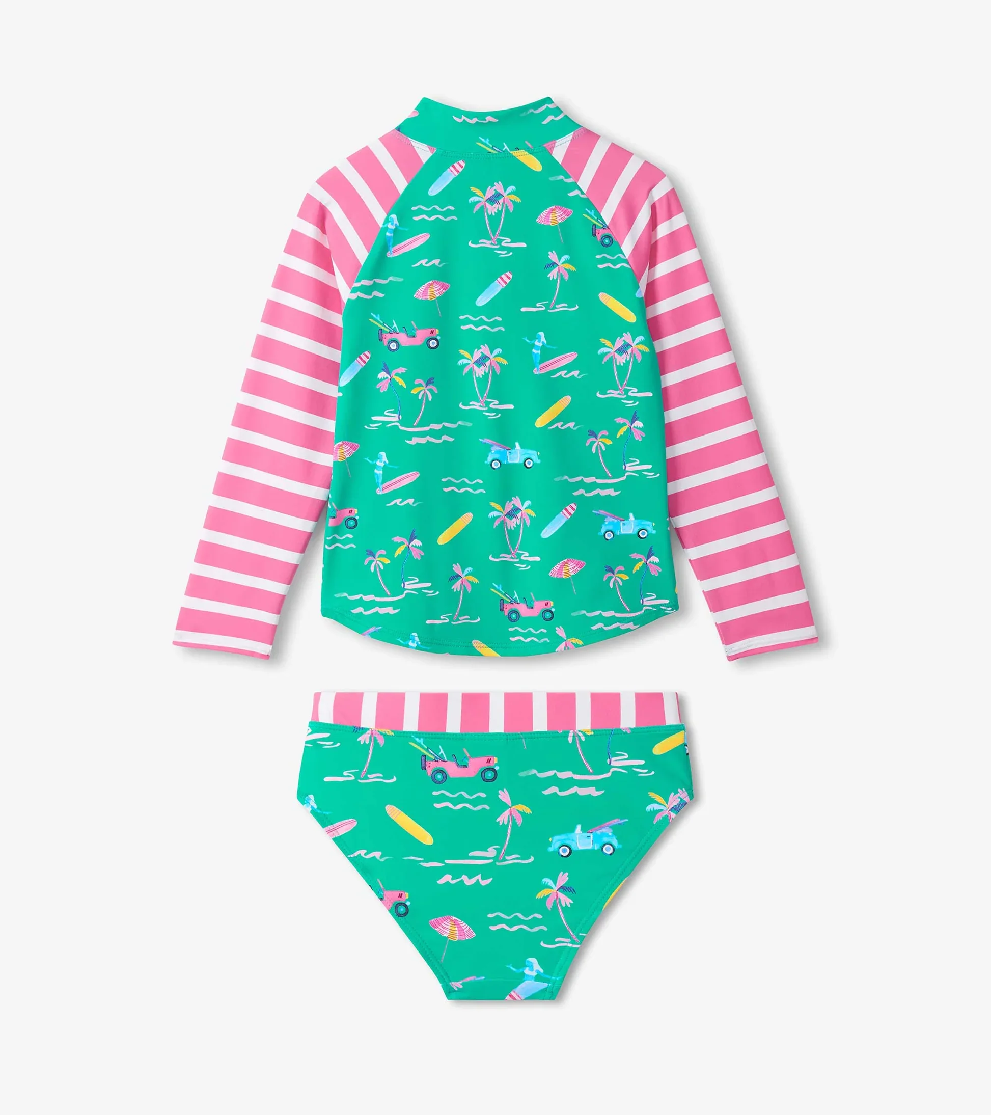 HATLEY -  KIDS TROPICAL ESCAPE RASHGUARD SET - Image 2