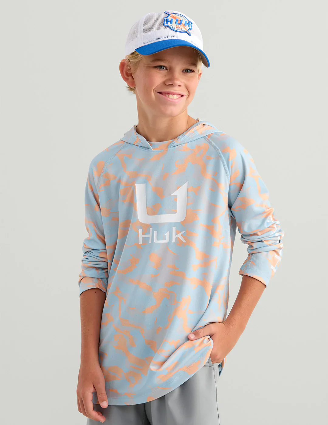 HUK - KIDS ICON PRINTED HOODIE - Image 2