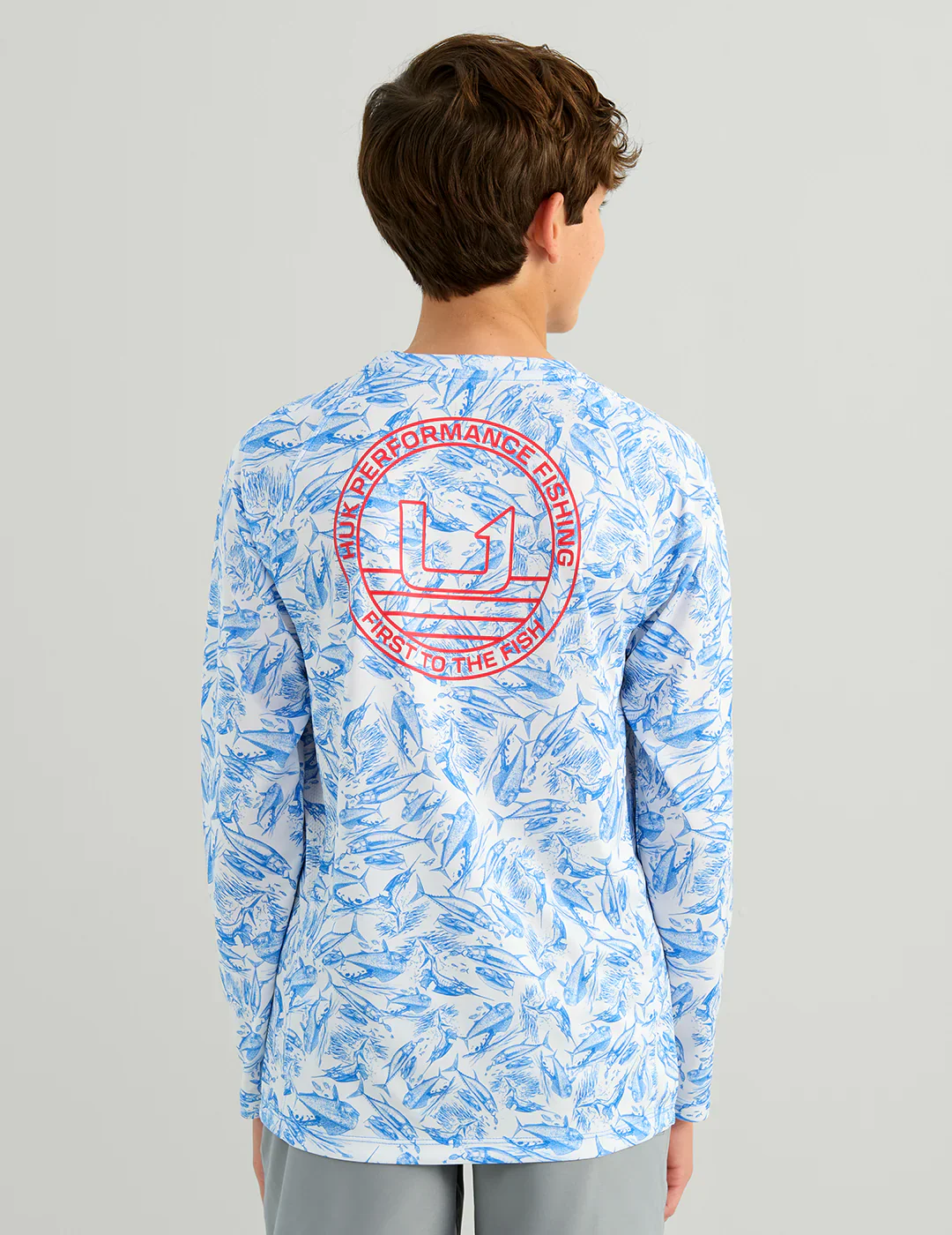 HUK - KIDS KC PRINTED PURSUIT LS CREW - Image 2