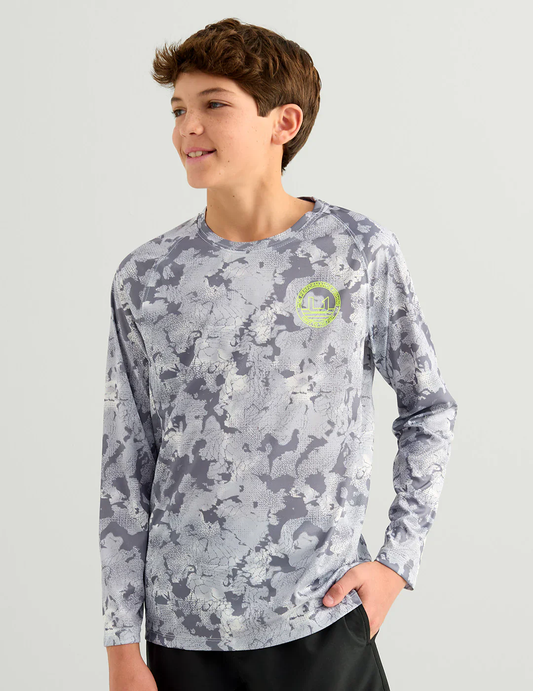 HUK - KIDS KC PRINTED PURSUIT LS CREW - Image 4