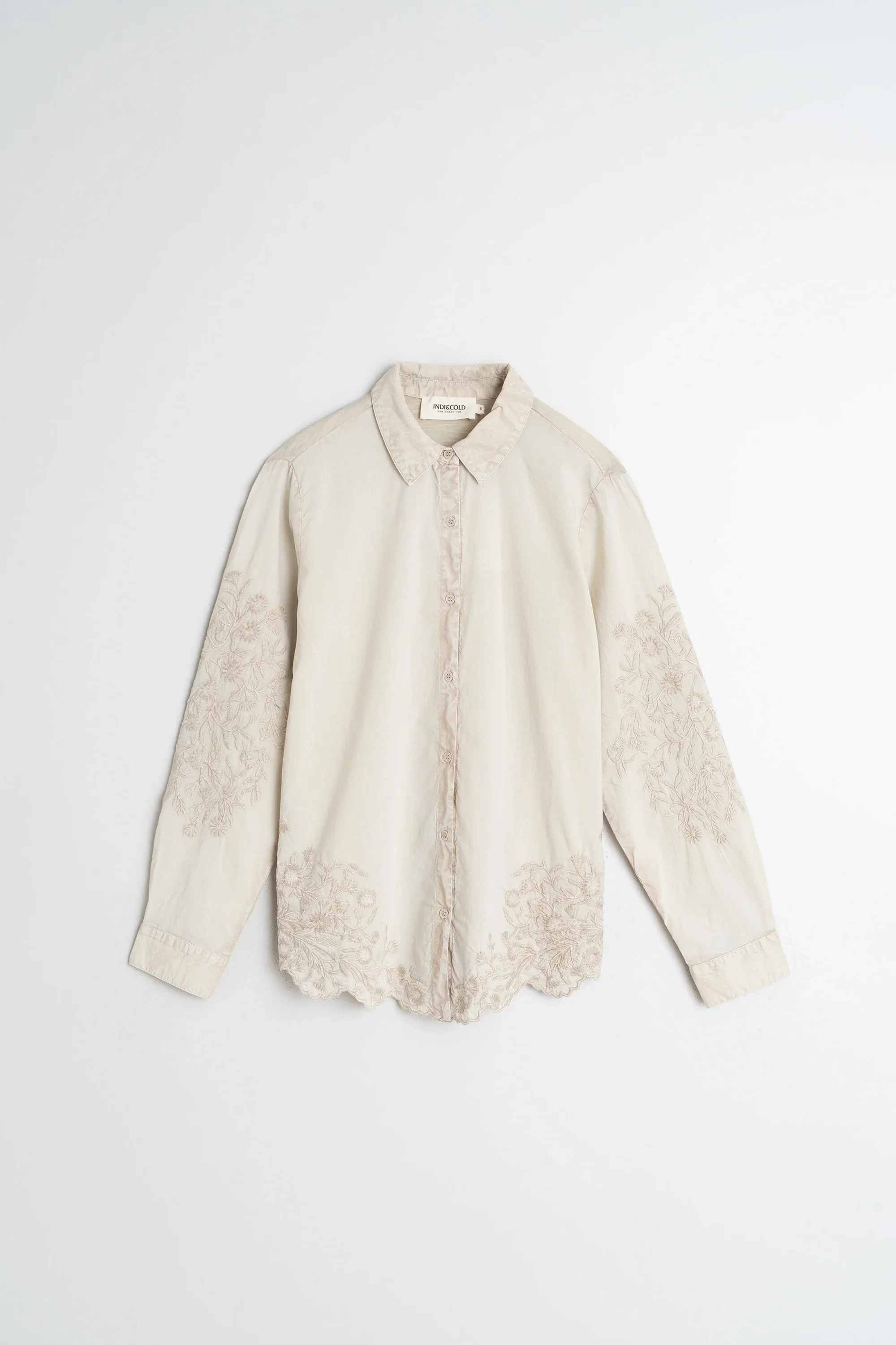 INDI & COLD- WOMEN'S EMBROIDERED VOILE SHIRT - Image 6