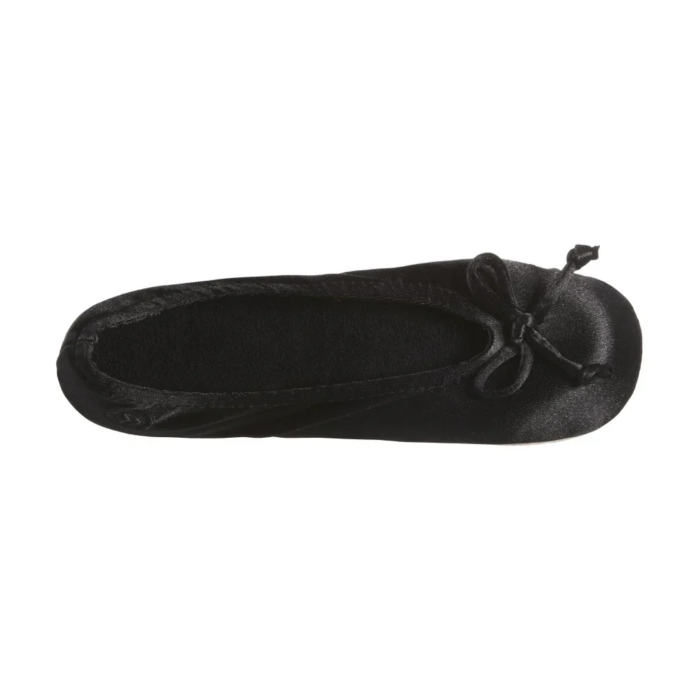 ISOTONER - WOMEN'S Classic Satin Ballerina Slipper - Image 5