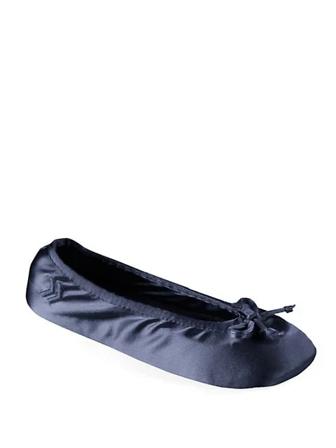 ISOTONER - WOMEN'S Classic Satin Ballerina Slipper - Image 8